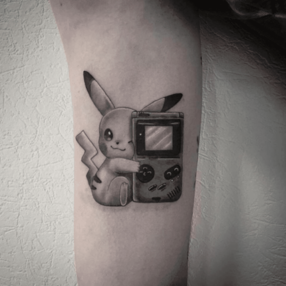 Tattoo Uploaded By Fanny Pikachu Pikachutattoo Gameboy Gameboytattoo Pokemon Pokemontattoo Realistictattoo Realism Hugtattoo Blackandgrey Blackandgreytattoo Blackandwhite Blackandwhitetattoo Lespetitspointsdefanny Tattoolausanne