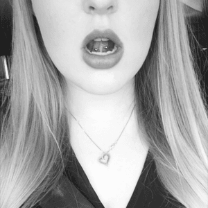 I have an addiction to piercings #piercings #tongueweb #oneofmany 