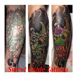 Sweet Dude Tattoos. BKK Thailand. Cover up. 