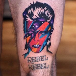 #rebelrebel #davidbowie #ziggystardust #color #stars #thedavidcote @thedavidcote #portrait 