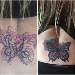 Butterfly cover up done by Matt_dmz
