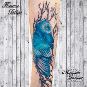 Watercolor owl tattoo, tatuaje de buho con acuarela #tattoo #tatuaje #cdmx #owl #watercolor #acuarela #hechoenmexico #tattooed #ink #inked #tattoodo #buho #lechuza #bird #owltattoo #birdtattoo #color 