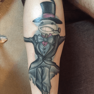 Turnip Head from #Miyazaki's Howls Moving Castle. Done by Tanane Whitfield at American Tattoo Art in Virginia Beach. 