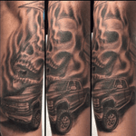 #slightWork #Chevy #truck #skull #DMax #blackandgrey #tattoosByDisko #SanAntonioTattooArtist #FloresvilleTattooArtist #Texas 
