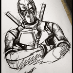 Deadpool sketching style. #Deadpool #Sketching #Style #Tattoo #Vorlage #Black #Lining #Abstract #Moko #Tattoostudi #Metzig #Saarland #Dote