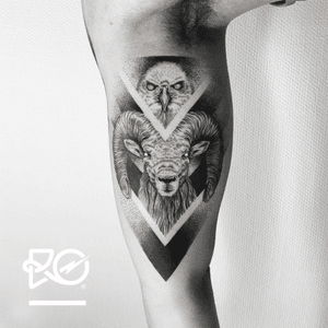By RO. Robert Pavez • Goateagle • Studio Nice Tattoo • Stockholm - Sweden 2017  • #engraving #dotwork #etching #dot #linework #geometric #ro #blackwork #blackworktattoo #blackandgrey #black #tattoo #fineline #goattattoo 