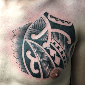 TattooBruce #maori#chest#tattoo#laninktattoo 