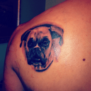 For my pup that past away #boxer #boxerdogtattoo 