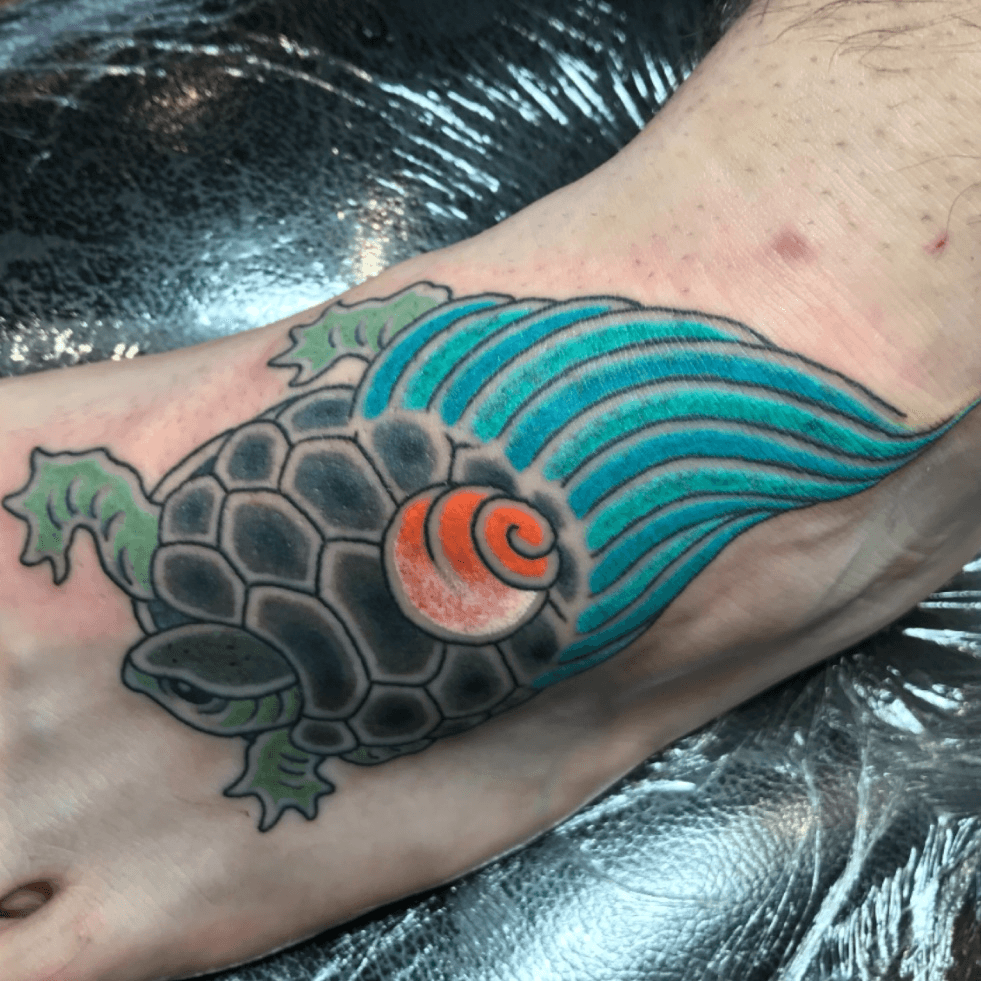 Sea Turtle by Tony Adamson TattooNOW