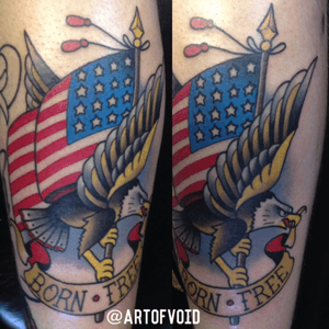 Fun eagle tattoo i got to do the other day. 