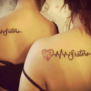 And fifth and last (for now) matching tattoos with my older sister. My little sister plans on getting one as well. #sisters #tattooed 