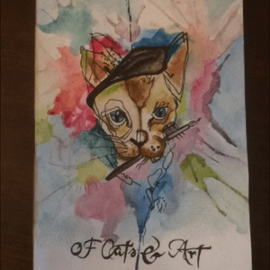 #cats #art #watercolor #lineart #Line #artist 