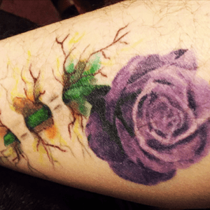 An infected rose, a tribute to my mother. 