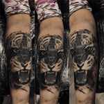 Sleeve in progress #tattoo #tigertattoo #realism #portraittattoo #inked #coverup #realistictattoo 