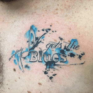 Everybody gets the blues.  Electric Flamingo Tattoo Company. #music #blues 