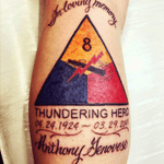Memorial tattoo for my grandfather. Done at Twin Moon Creations in Bellerose, NY. 