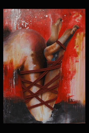 “Shibari III” (Mixed Media Painting by me)      —> info.jayfreestyle@gmail.com 