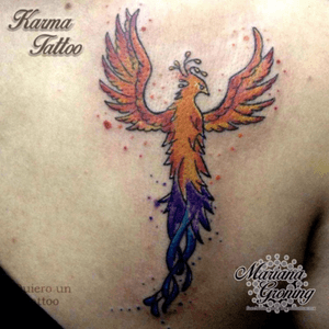 Watercolor fenix tattoo#tattoo #marianagroning #karmatattoo #cdmx #MexicoCity #watercolor #watercolortattoo #watercolortattooartist #fenix #fenixtattoo 