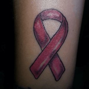 Sixth.... Breast cancer awareness ribbon.. Dont really like how it healed
