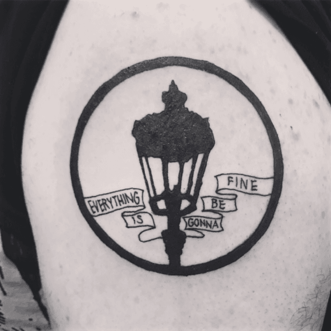 Lamp Post  Literary tattoos Tattoos Lamp tattoo