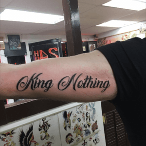 King nothing I believe a saying from metalica correct me if im wrong 