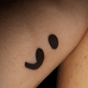 Wear it with pride!“A semicolon is used when an author could’ve chosen to end their sentence, but chose not to. The author is you and the sentence is your life.”#projectsemicolon #awareness