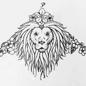 My sternum is ready! So excited #tattoo #sternum #sternumtattoo #sternumlion #lion #hellebore #helleboreflower #flowers #liontattoo #flowertattoo