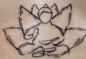 My budha and lotus flower tattoo #budha #lotustattoo 