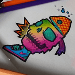 #sedtattooart #color #fish #skull #crown #shoe @sed_tattoo_art #welove 