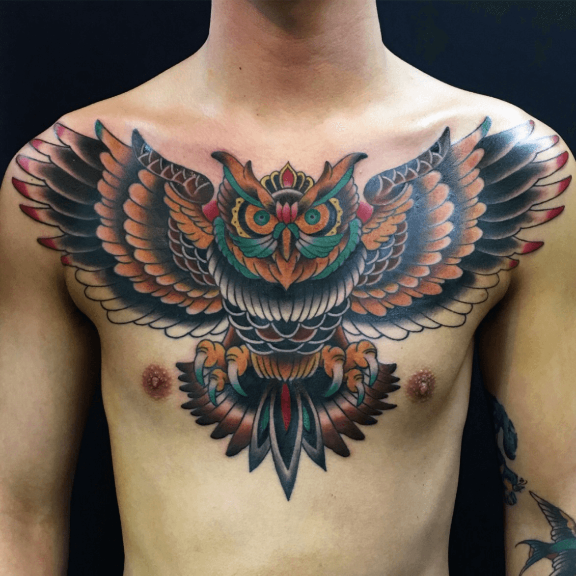 70 Traditional Owl Tattoo Designs For Men  Wise Ink Ideas  Traditional  owl tattoos Tattoo designs Owl tattoo meaning
