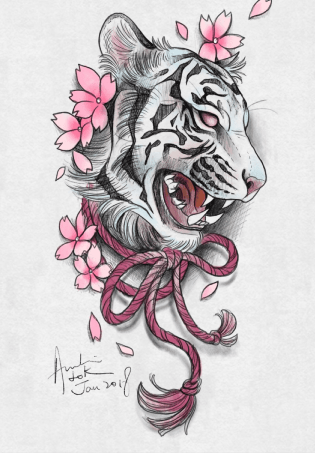Tiger, tiger tattoo, png | PNGWing