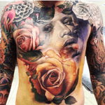 Artist Jason Butcher #bodysuit #blended #flowers #portrait #sleeve #fullcolor 