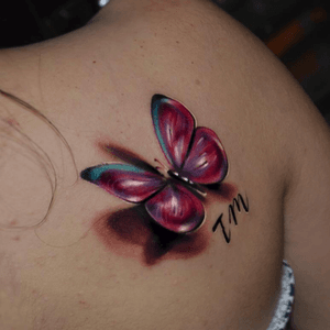 #butterflytattoo #butterfly #color #3dtattoo 