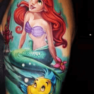 #dreamtattoo #mydaughtersfaveprincess #tattooforjenna this would be an amazing tattoo to have done by #Amijames #mermaid #Ariel #mydreamtattoo #dreamtattoo thanks for this chance! Would love to see Ami's take on the little mermaid tattoo!! 