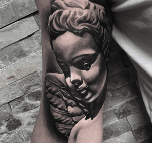 Done by Nick Uittenbogaard - Resident Artist.              #tat #tatt #tattoo #tattoos #amazingtattoo #ink #inked #inkedup #amazingink #angel #angel #angeltattoo #black #blackandgrey #blackandgreytattoo #blackandgreytattoos #blackandgreyrealism #arm #armpiece #armtattoos #tattoolovers #artlovers #art #culemborg #netherlands 
