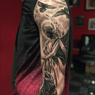 religious angel tattoo designs