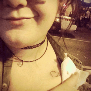 Drunk tattoos are the best. Done at Stigma Tattoo Orlando. I was 24#hearttattoo #collarbonetattoo #cute #tiny #drunktattoo #formybestfriend #heartonmysleeve 