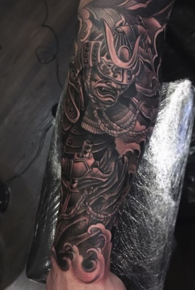 japanese samurai sleeve tattoo designs