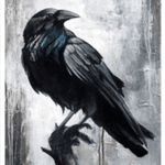 Pretty raven/crow tattoo #tree #branch #raven #crow 