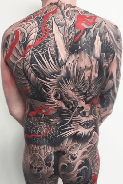 Dragon backpiece #dragon #japanese #irezumi #tattoodo #wearesorrymom