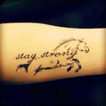 #dreamtattoo.; this tat is not only for myself but for my children...I haven't seen them in 4 years. My children & I both love horses and we have to stay strong until we are reunited!!!
