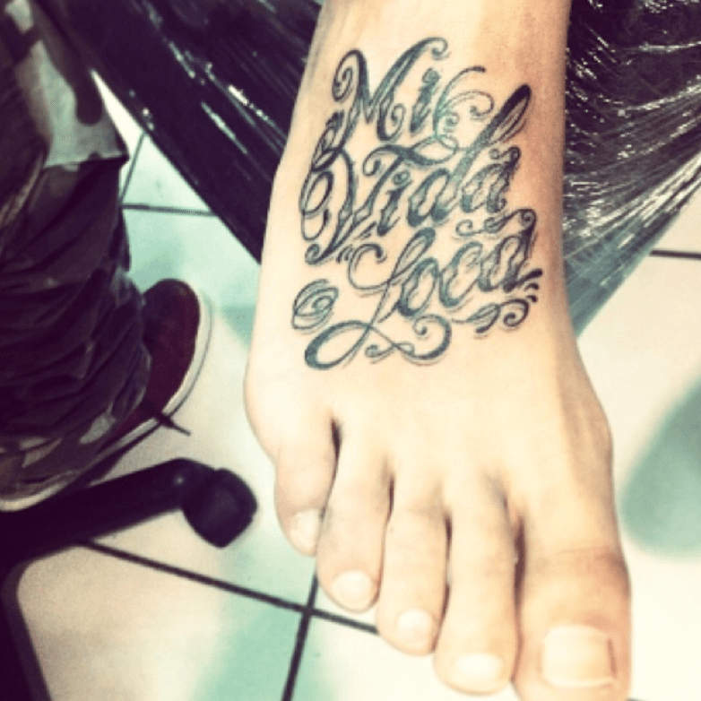 Mi Vida Loca Realistic Temporary Tattoo  Tattoo Icon  TattooIcon
