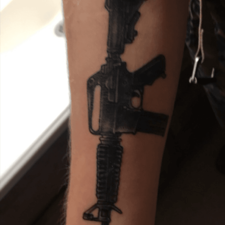 Nice lever action rifle Done by  Counting House Tattoo  Facebook