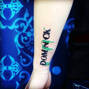 lettering *DOMINICK* #tattoo #tattoos #tattoo #tattooart #tattooartist #tatuaje #tattooed #tattooworkers #tattoocolombia #tattoocolors #tattooedgirls #tatuajescolombia #tattoolife #tattooing #tattooedmen #tattooshop #tattooworld #tattooink #tattooideas #tattoolove #tattooculture 