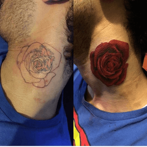 🌹Rose Cover Up, For appointments text 7185027357 or direct message me! #tattoo #tattoos #realism #rose #rosetattoo #redrose #tattoomagazine #bronxtattooartist #bronxtattoo #bronx #nyc #nycartist #nyctattoo #nycart #ink #newyork #newyorktattoo #newyorktattooartist
