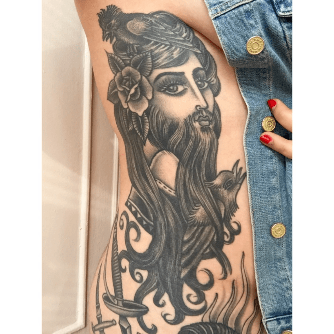 bearded lady tattoo