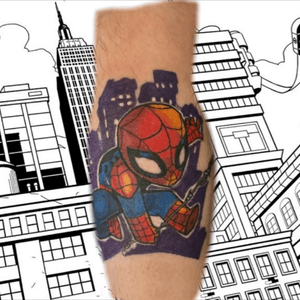 Spiderman tattoo, did this tattoo around a week ago, was such fun having ago at some marvel.