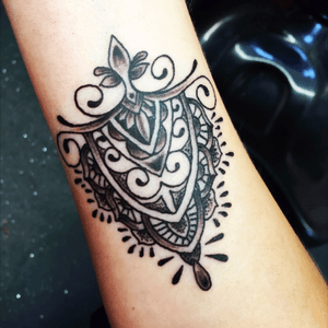 Also my first tattoo, mandala style #love #firsttattoo 
