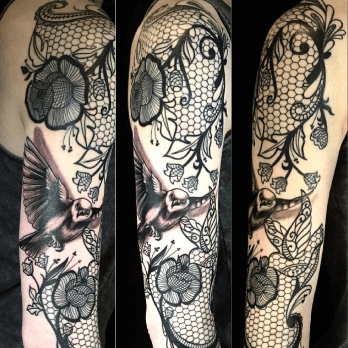 lace bird tattoos