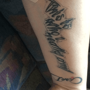 Lyrics 30 seconds to Mars - The Kill "This is who i really am!"Infinity symbol with love matching one with my mother both by Gavin Blackgold Studios
